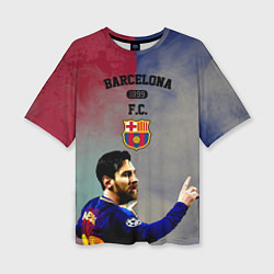 Женская футболка оверсайз Messi