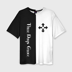 Женская футболка оверсайз Three Days Grace