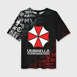 Футболка оверсайз женская RESIDENT EVIL UMBRELLA CORP, цвет: 3D-принт