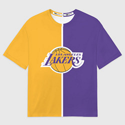 Футболка оверсайз женская LA LAKERS, цвет: 3D-принт