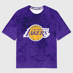 Футболка оверсайз женская LA LAKERS, цвет: 3D-принт