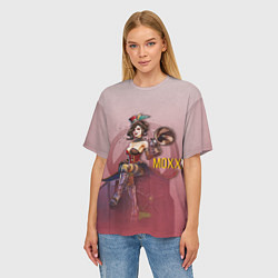 Футболка оверсайз женская Mad Moxxi, цвет: 3D-принт — фото 2