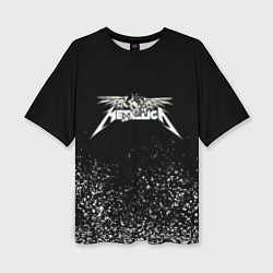 Женская футболка оверсайз Металлика Metallica