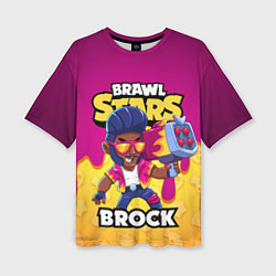 Женская футболка оверсайз BRAWL STARS BROCK