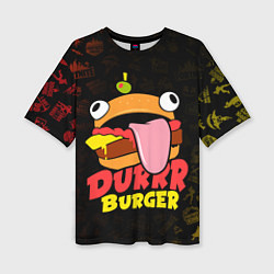 Женская футболка оверсайз Fortnite Durrr Burger