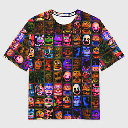 Футболка оверсайз женская Five Nights At Freddy's, цвет: 3D-принт