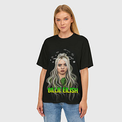 Футболка оверсайз женская BILLIE EILISH, цвет: 3D-принт — фото 2