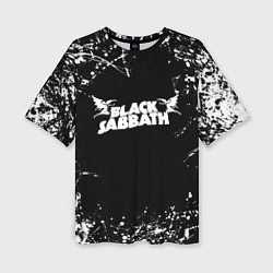 Женская футболка оверсайз Black Sabbath