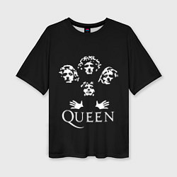 Футболка оверсайз женская QUEEN, цвет: 3D-принт