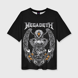 Футболка оверсайз женская Megadeth, цвет: 3D-принт