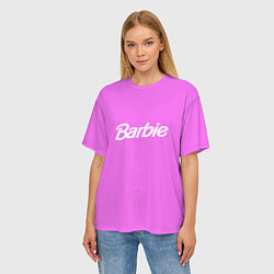 Футболка оверсайз женская Barbie, цвет: 3D-принт — фото 2