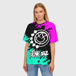 Футболка оверсайз женская Blink-182 5, цвет: 3D-принт — фото 2