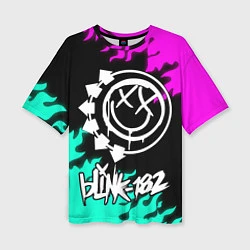 Женская футболка оверсайз Blink-182 5