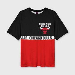 Женская футболка оверсайз CHICAGO BULLS