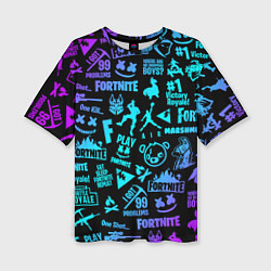 Футболка оверсайз женская FORTNITE, цвет: 3D-принт