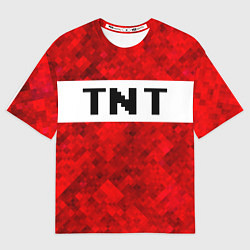 Футболка оверсайз женская Minecraft, цвет: 3D-принт