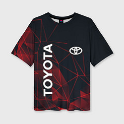 Футболка оверсайз женская TOYOTA, цвет: 3D-принт