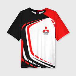 Женская футболка оверсайз Mitsubishi EVO Uniform