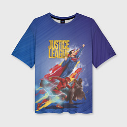 Футболка оверсайз женская Justice League, цвет: 3D-принт