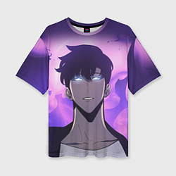 Футболка оверсайз женская Поднятие уровня в одиночку, цвет: 3D-принт