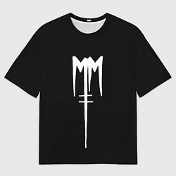 Футболка оверсайз женская Marilyn Manson, цвет: 3D-принт