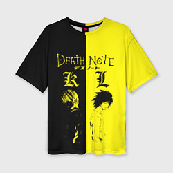 Футболка оверсайз женская Death Note, цвет: 3D-принт