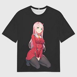 Футболка оверсайз женская ZeroTwo Darling in the Franx, цвет: 3D-принт