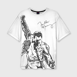 Женская футболка оверсайз Freddie Mercury