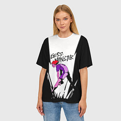 Футболка оверсайз женская Gess monster, цвет: 3D-принт — фото 2
