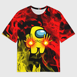 Футболка оверсайз женская Маг огня Among us, цвет: 3D-принт
