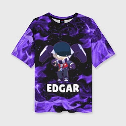 Женская футболка оверсайз BRAWL STARS EDGAR