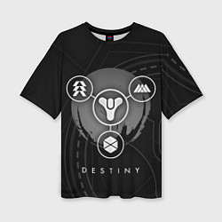 Женская футболка оверсайз DESTINY