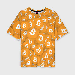 Футболка оверсайз женская Я БИТКОИН I AM BITCOIN, цвет: 3D-принт