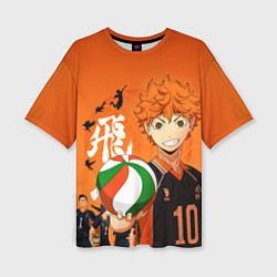 Женская футболка оверсайз ВОЛЕЙБОЛ!! HAIKYUU!!