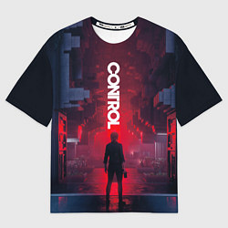 Футболка оверсайз женская Control, цвет: 3D-принт
