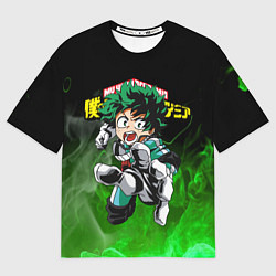 Футболка оверсайз женская MY HERO ACADEMIA MHA МОЯ ГЕРОЙСКАЯ АКАДЕМИЯ, цвет: 3D-принт