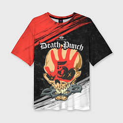 Футболка оверсайз женская Five Finger Death Punch 7, цвет: 3D-принт