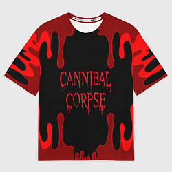 Футболка оверсайз женская Cannibal Corpse, цвет: 3D-принт