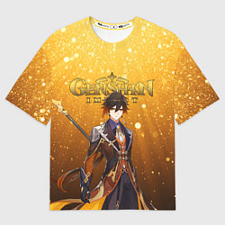 Футболка оверсайз женская GENSHIN IMPACT ЧЖУН ЛИ, цвет: 3D-принт