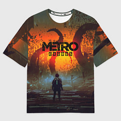 Футболка оверсайз женская Metro Exodus, цвет: 3D-принт