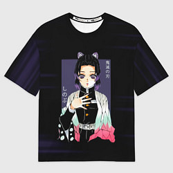 Футболка оверсайз женская Шинобу Кочо Kimetsu no Yaiba, цвет: 3D-принт