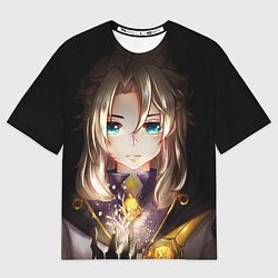 Женская футболка оверсайз Blue Eyes Albedo