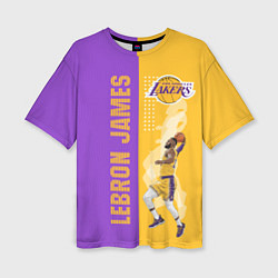 Женская футболка оверсайз Леброн NBA
