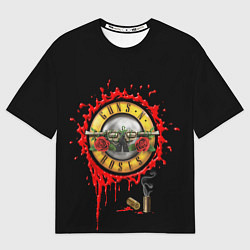 Футболка оверсайз женская GUNS N ROSES, цвет: 3D-принт
