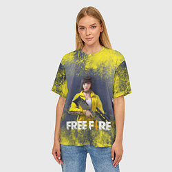 Футболка оверсайз женская GARENA FREEFIRE БАТЛГРАУНД Z, цвет: 3D-принт — фото 2