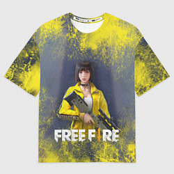 Женская футболка оверсайз GARENA FREEFIRE БАТЛГРАУНД Z