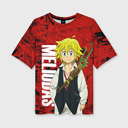 Футболка оверсайз женская Мелиодас, Meliodas, цвет: 3D-принт