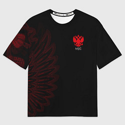 Женская футболка оверсайз Russia - Red Side