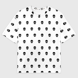 Женская футболка оверсайз Черепушки