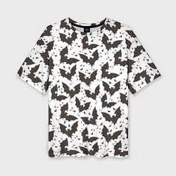 Футболка оверсайз женская Летучие мыши, цвет: 3D-принт